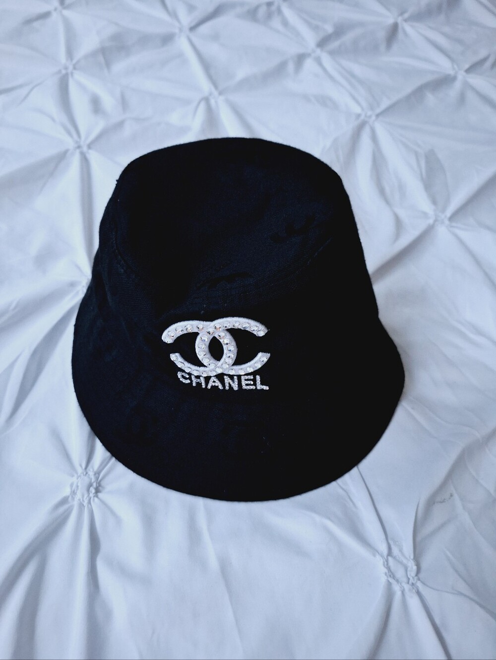 CHANEL BLACK BUCKET OF CRYSTALS - NWT